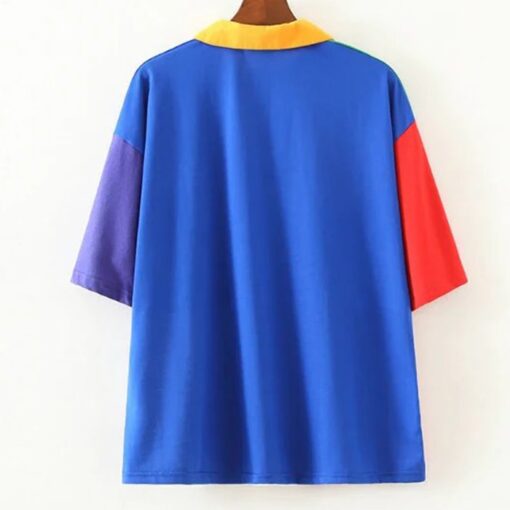 Weirdcore Colorful Patchwork T-Shirt