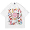 Painting Letter Heart Rainbow Angels T-Shirt 5