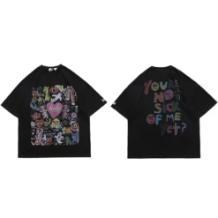 Weirdcore Eyes Print Casual Hooded Hoodie