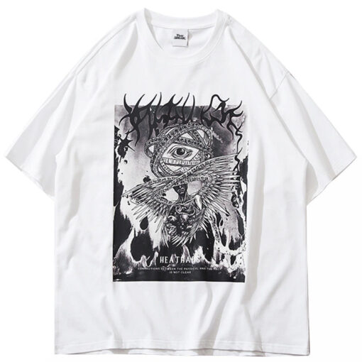 Eye Art Illu Graphic Printed Oversized T-Shirt 3