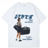 Harajuku Kanji Girl Print T-Shirt 4