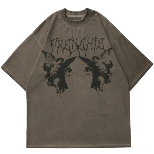 Dark Angel Harajuku Print T-Shirt 3