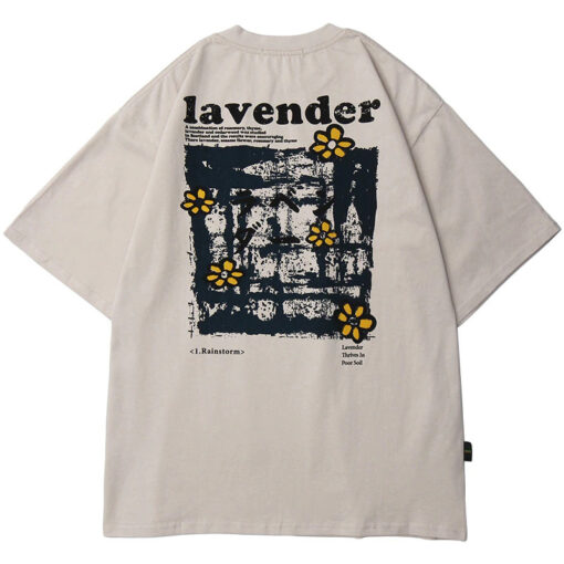 Weird Lavender Floral T-Shirt 1