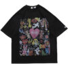 Painting Letter Heart Rainbow Angels T-Shirt 1