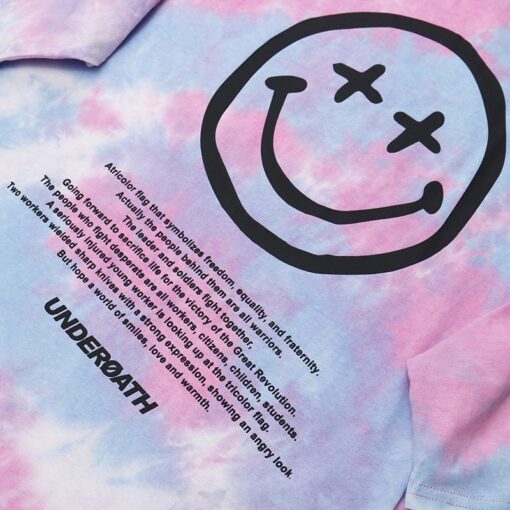 Dreamcore Tie Dye Weird Smile Emoji T-Shirt