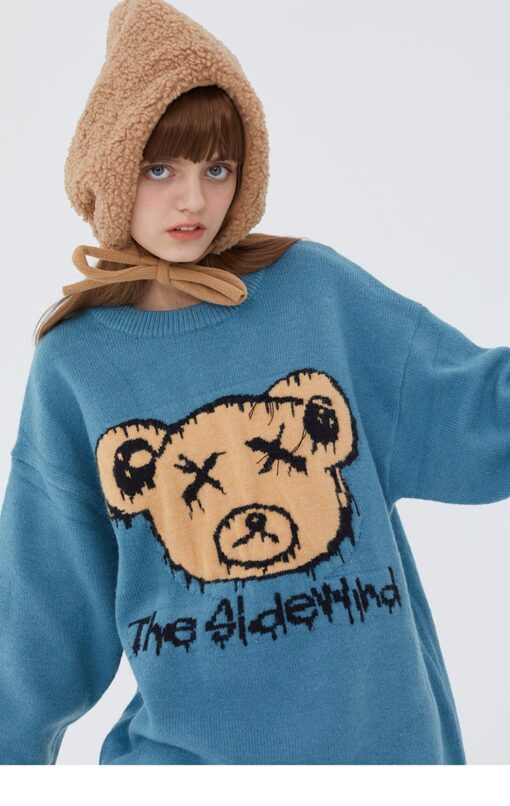 Funny Bear Knitted Sweater
