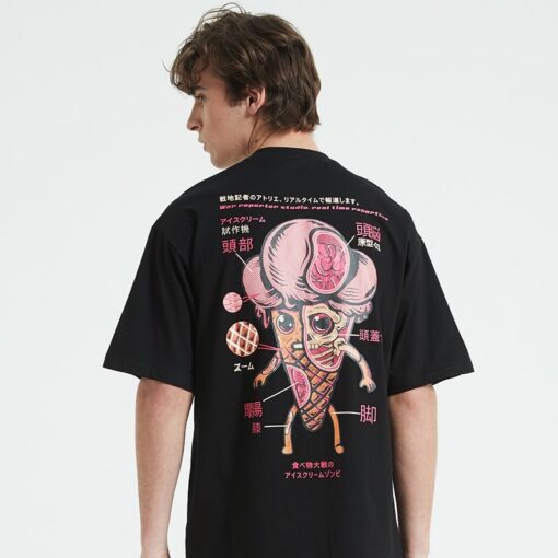 Ice Cream Anatomy Kanji T-Shirt