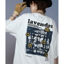 Weirdcore Lavender Floral T-Shirt